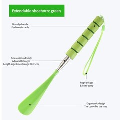 Shoe Horn Extra Long Handle Stainless Steel 28″ Handled Metal Shoehorn Horns