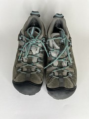 Keen Gray Synthetic Blue Lace Up Hiking Performance Shoes Women Sz 7.5M US/38EU