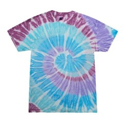 Multi-Color Tie Dye T-Shirts, Kids & Adults Short Sleeve Cotton Colortone