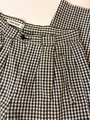 Vintage Esprit Sport Gingham Pants Women’s 7/8 Black White Cotton Cropped 90s