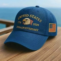 Baseball Cap United States 250th Anniversary Hat Suitable for Multiple Occasion