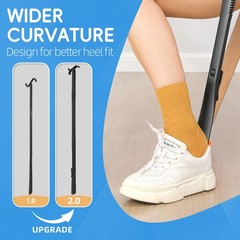 Long Adjustable Shoe Horn Dressing Aid For Seniors Disabled Hip Back