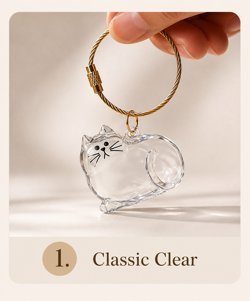 Cat Hair Keychain Storage Bottle, Cat Fur Memory Bottles, Pet Hair Keepsake US