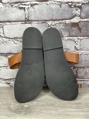 a priori Santorini’s Creation’s Brown Leather FlipFlops Sandals Women 7M US/38EU