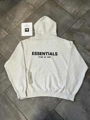 Fear of God Essentials Hoodie SS22 Light Oatmeal Gray – 100% Authentic (XS-XL)