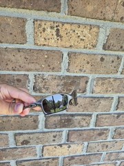 Oakley Men’s X-Metal Sunglasses Silver Metal Frame Black Mirrored Plastic Lens