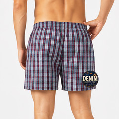 Lot 3 6 Men Knocker Boxer Trunk Plaid Shorts Underwear Lot Cotton Briefs S~3XL