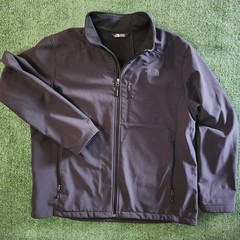 The North Face Fleece Full Zip Up Mock Neck Black Jacket Mens Size XXL 2XL
