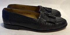 Mezlan Black Genuine Crocodile Loafers Rodeo SIZE 9 M US 38 eUR
