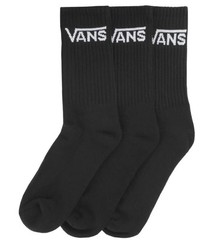 Vans Classic Crew Socks 3 Pack Mid Calf Cotton Blend Mashine Washable