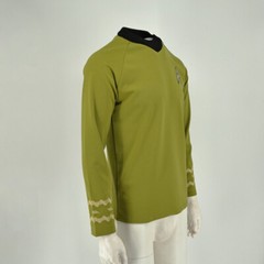 Cosplay TOS Kirk Gold Top Shirts Uniform The Original Series Starfleet Costumes