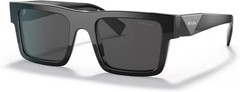 PRADA PR 19WSF 1AB5S0 Black Grey Lens Men’s Sunglasses New 52mm