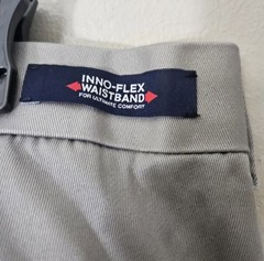 Roundtree & Yorke Men’s Pleated 38×29 Gray Inno-Flex Trousers Preppy Collegiate