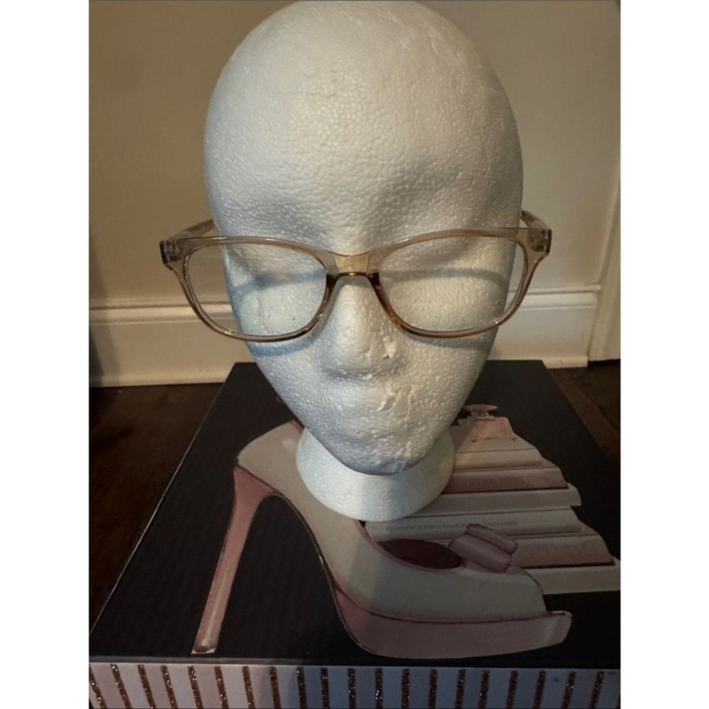 Clear Light Brown Transparent Bluelight Eyeglass Frames