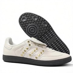 Wales Bonner x adidas Samba Studded Cream White IG4304 Leather Low Sneakers