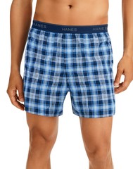 Hanes Men’s 6-Pack Woven Boxers Wicking Cool Comfort Flex Waistband Breathable