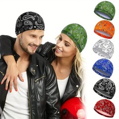 Cooling Bald Dome Skull Cap Helmet Liner Sport Beanie Hat Moisture Sweat Wicking