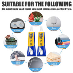 Waterproof Shoe Repair Glue Strong Adhesive for Leather Rubber Sole Repair