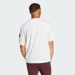 adidas men Essentials Loose Fit 3 Bar Logo Tee