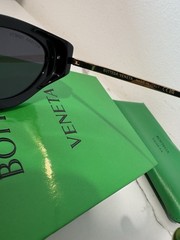 Bottega Veneta Cat Eye Black Sunglasses for Women Designer Tinted Lens NEW w/BOX