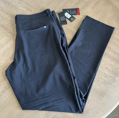 Travis Mathew Pants Mens 34×32 Black Right On Time Performance Stretch Pants