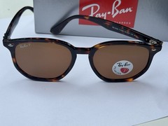NEW Ray-Ban RB4306 710/83 Polished Light Havana/ Polarized Brown Sunglasses 54mm