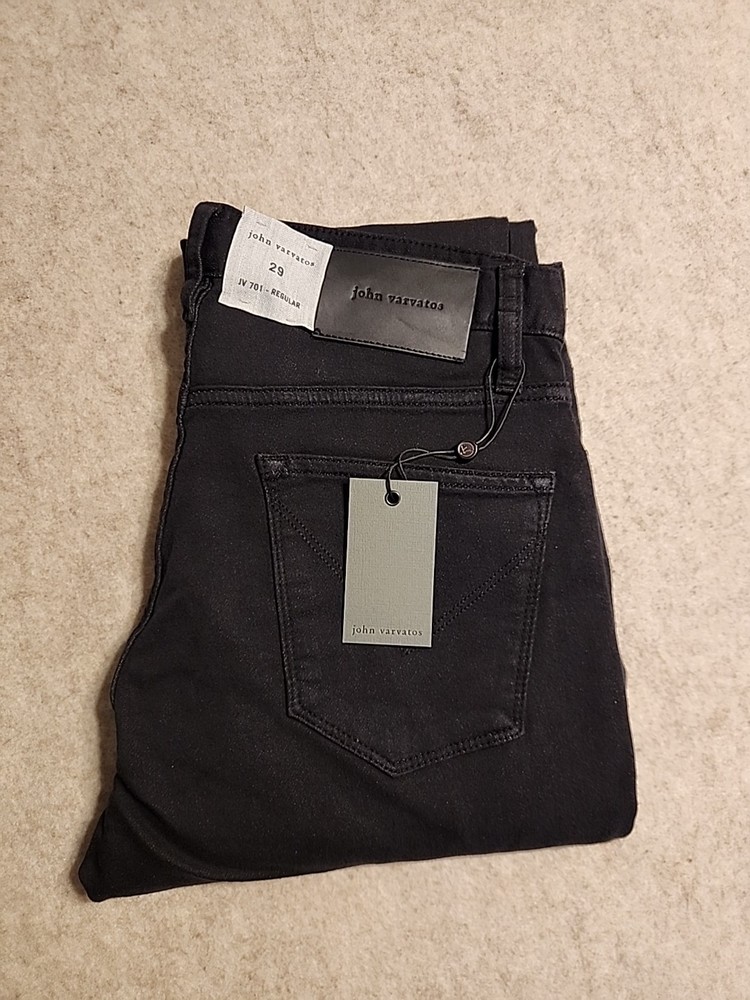 NWT $248 John Varvatos Black Weft Jeans Sz 29×33 J701 regular J701 RX88AYTRR