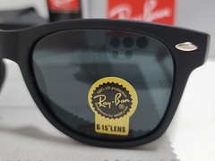 Ray-Ban RB2140 Classic Wayfarer Sunglasses Black Frame Glass black Lens 50/22 mm