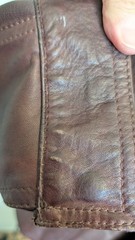 Men’s Safari-Style Brown Leather Jacket, Size ITA 48/US 38/M, Made in Italy
