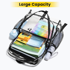 Clear Backpack Heavy Duty – Large Clear Backpacks for School See Through Bookbag