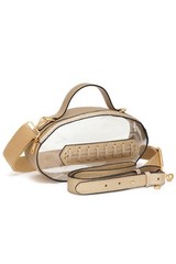 UNNI Clear Transparent Adjustable Football Shape Crossbody Bag Stadium Clear Bag
