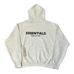 Fear of God Essentials Hoodie SS22 Light Oatmeal Gray – 100% Authentic (XS-XL)