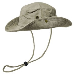 100% Premium Cotton Bucket Hat Fishing Sun Safari with Chin Strap Boonie Cap Hat