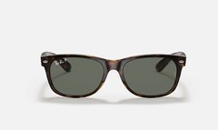 Ray-Ban New Wayfarer Tortoise / Green Polarized 58mm Sunglasses RB2132 902/58 58