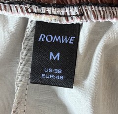 ROMWE NY Print Swim Trunks Men’s Size M US 38 Brown Polyester Shorts