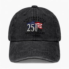 United States 250th Anniversary Hat Patriotic USA Flag Cap 1776 2026 Dad Hat