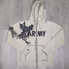 Vintage The Great China Wall Hoodie Mens Medium Army Champion Made In U.S.A