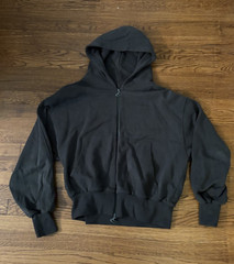 Scuffers Men’s Black Solid Full Zip Hooded Long Sleeve Hoodie Regular M