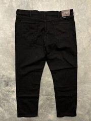 NWT Wrangler Regular Fit Black Denim Jeans Pants Mens Sz 42X30 Stretch