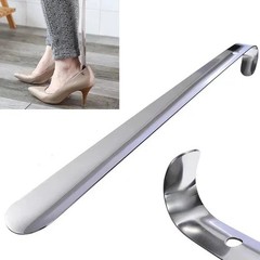 Extra Long Handle Shoe Horn Stainless Steel Metal Shoes Remover US