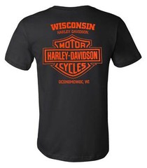 Harley-Davidson Men’s Skull Parts Crew-Neck Short Sleeve T-Shirt – Black