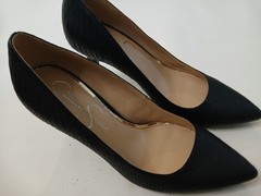 Jessica Simpson Black Laenie Classic Pumps 4″ Heels Size 7.5 M US 38 EU