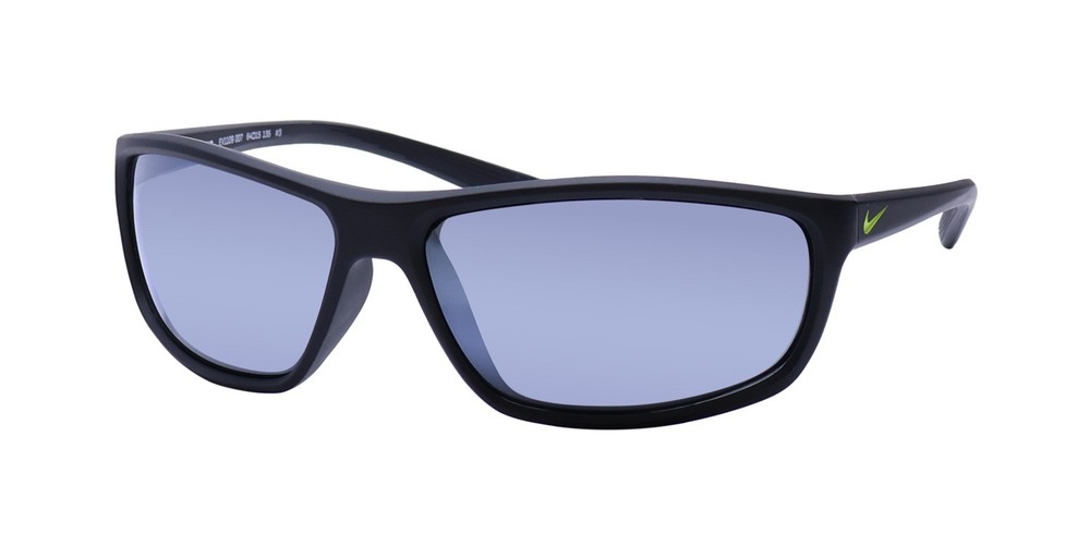 NEW NIKE RABID EV1109 SUNGLASSES 007 WRAP 64-15-135 PLASTIC MENS BLACK FULL-RIM