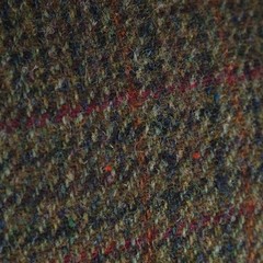 Mens Check HARRIS TWEED Jacket 50R US Size Dark Green Wool Sport Coat Blazer