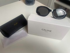 Celine Triomphe CL40194U Black Sunglasses Grey Lenses Excellent Condition