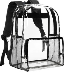 Clear Backpack Heavy Duty – Large Clear Backpacks for School See Through Bookbag