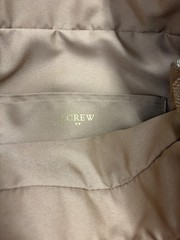 JCrew Factory Beige Herringbone Loop Handle Shoulder Bag