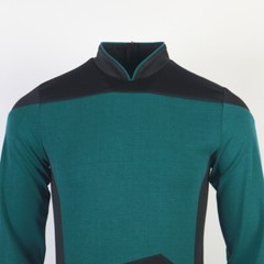 For The Next Generation Picard Red Uniforms TNG Riker Data Gold Blue Top Costume