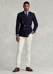 Polo Ralph Lauren Sailing Yacht Artist Artwork Pen Drawing Royal CP93 Slim Jeans