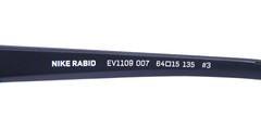 NEW NIKE RABID EV1109 SUNGLASSES 007 WRAP 64-15-135 PLASTIC MENS BLACK FULL-RIM